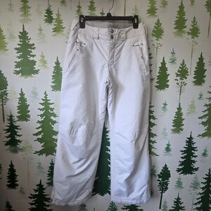 Columbia White Youth Snow Pants